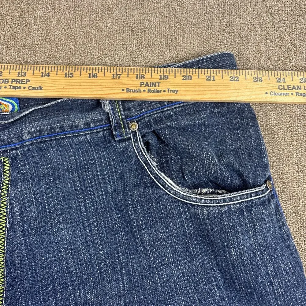 Y2K Men’s Evolution In Design Denim Shorts Jorts Size 50 Big & Tall Blue